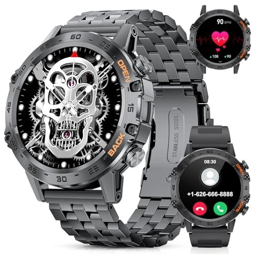 Military Smart Watch - 1.39''HD Touchscreen 100 Sports Modes 5ATM Waterproof