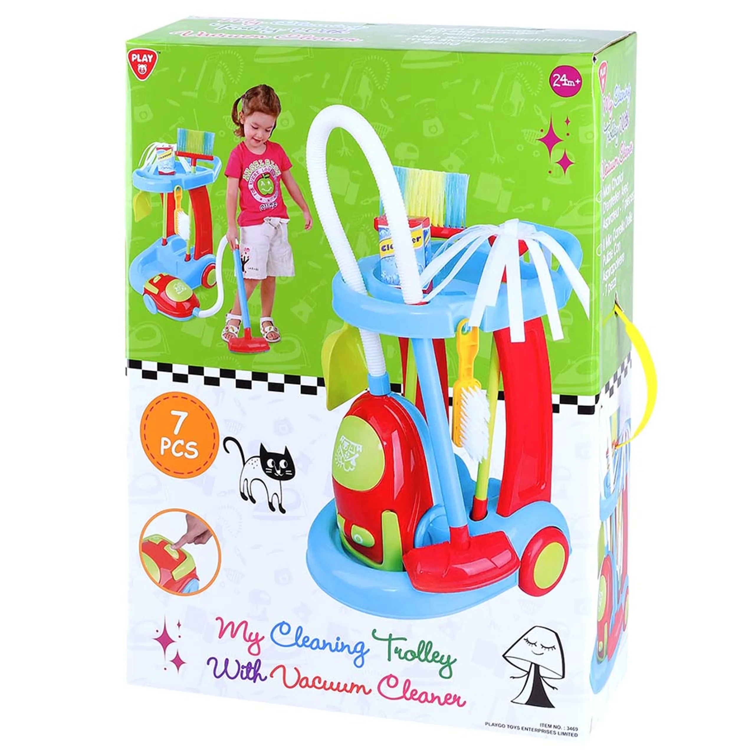 My Cleaning Trolley With Vacuum Cleaner (KZ-3469)