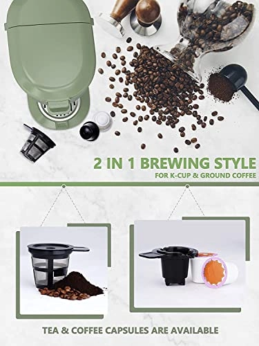 Single Serve Coffee Maker - Self-Cleaning Fast Brewing