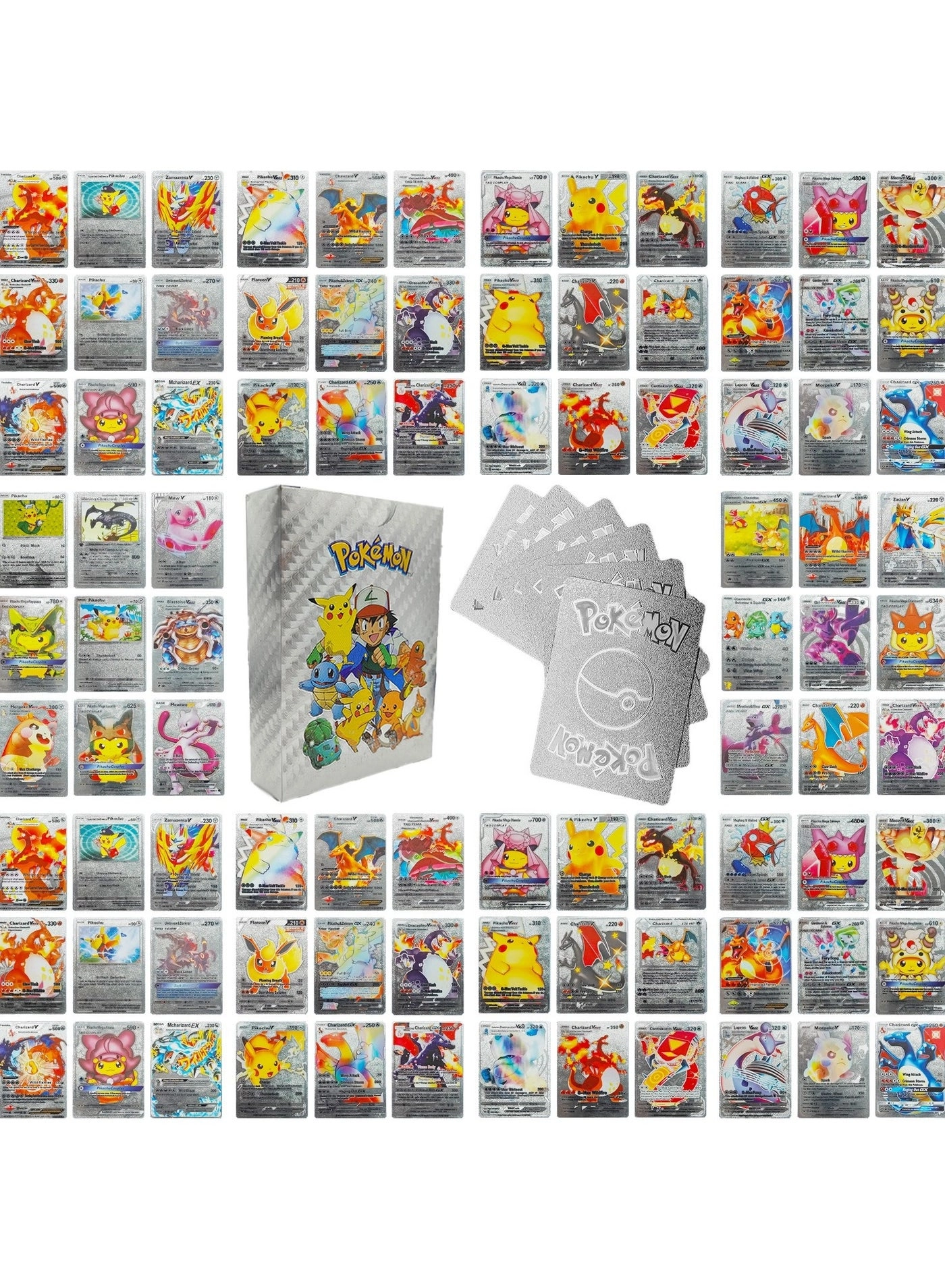 Gold flash card - 55pcs + Silver flash card - 55pcs + black flash card - 55pcs