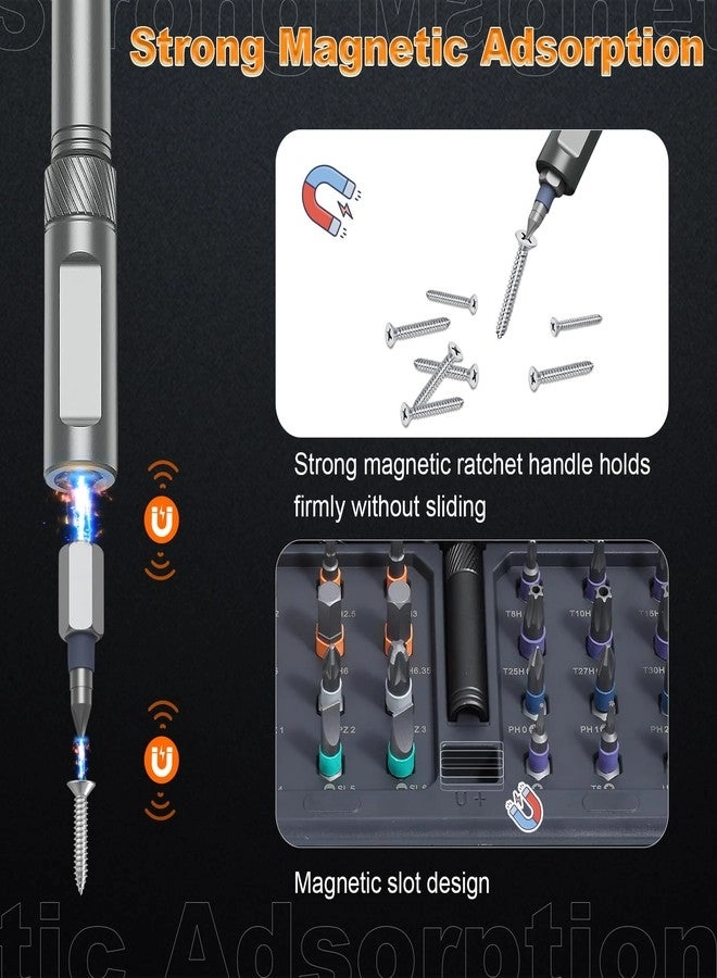 Magnetic Multi-Bit Screwdriver Set (42 Pcs)