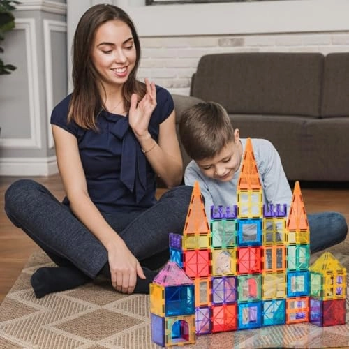 Magnetic Building Tiles - 100 pcs
