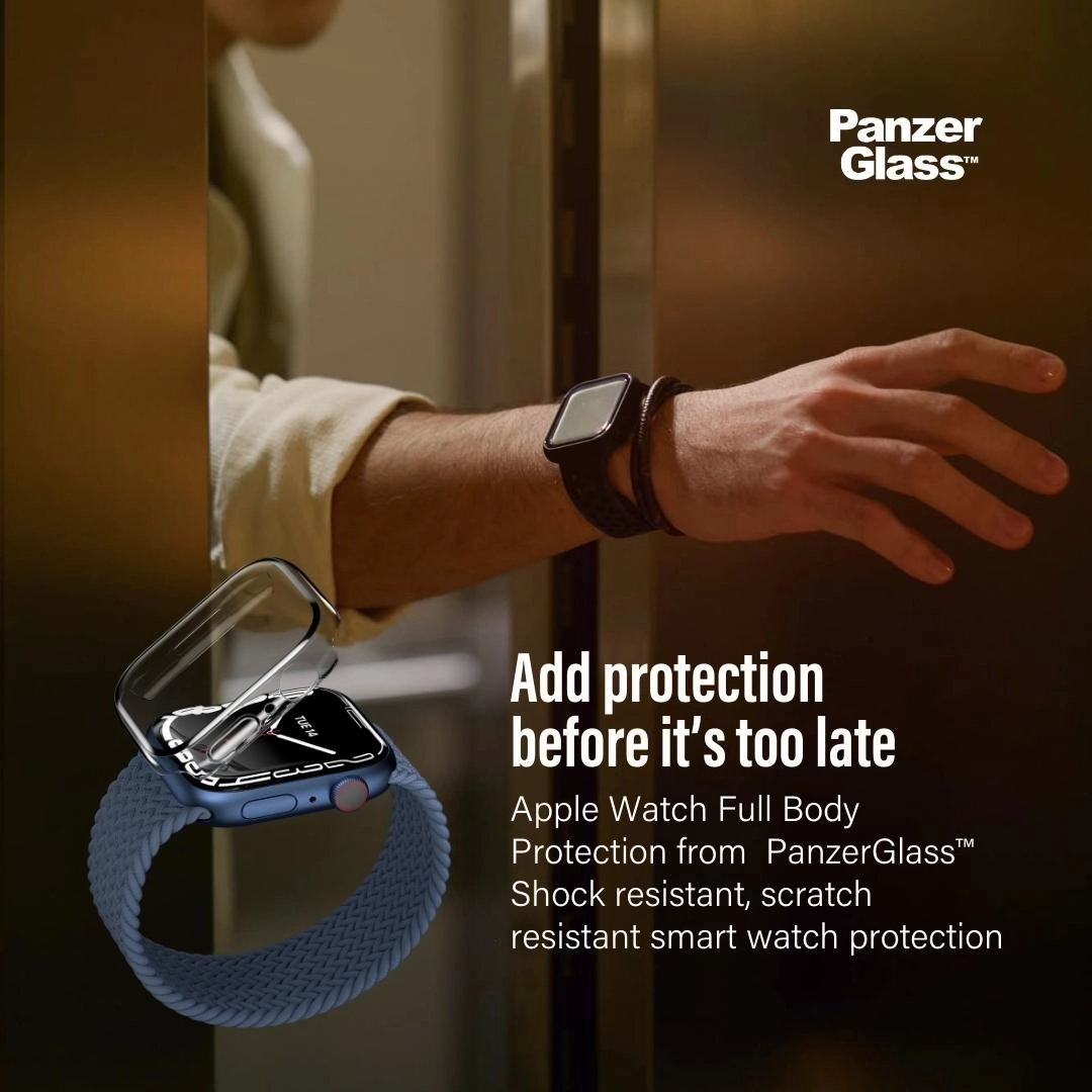 Screen Protector for Apple Watch SE 44mm - Super+ Glass Black