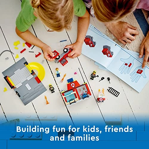 City Fire Station and Fire Truck (60375)