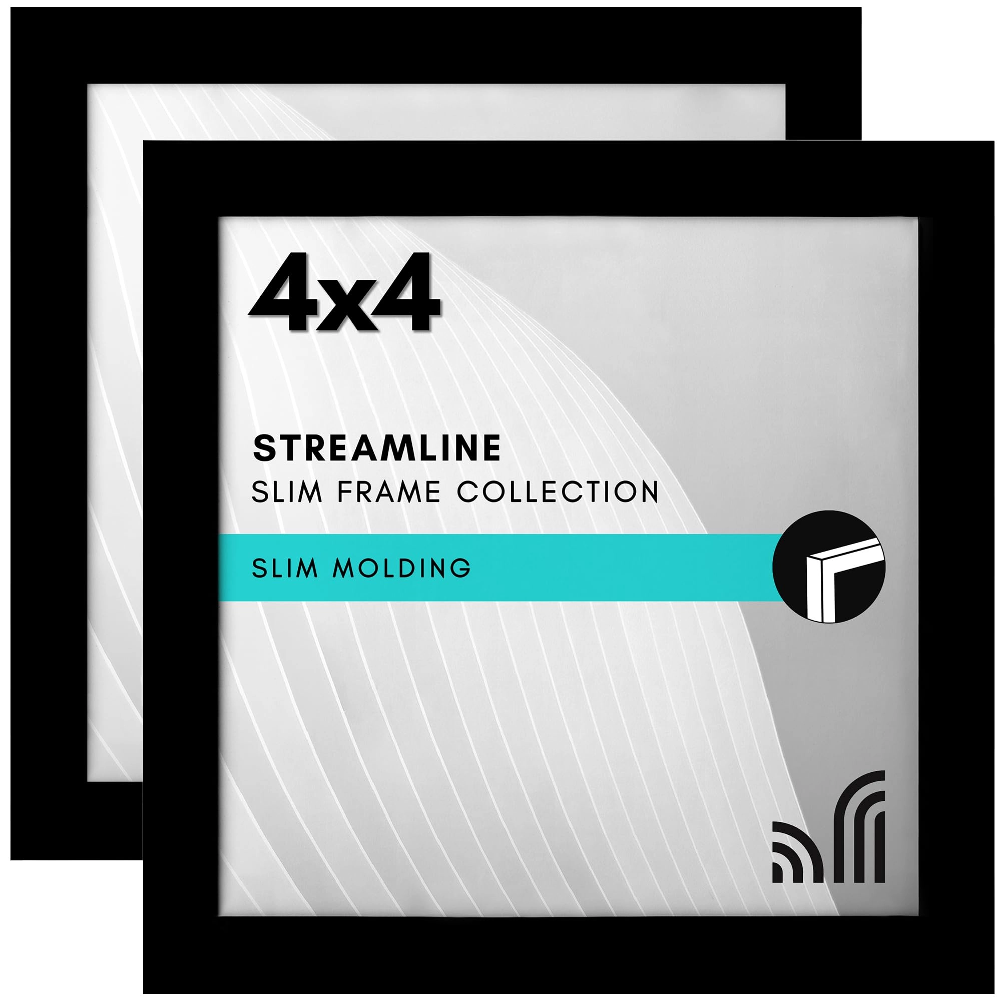 Americanflat 4x4 Picture Frame - Double