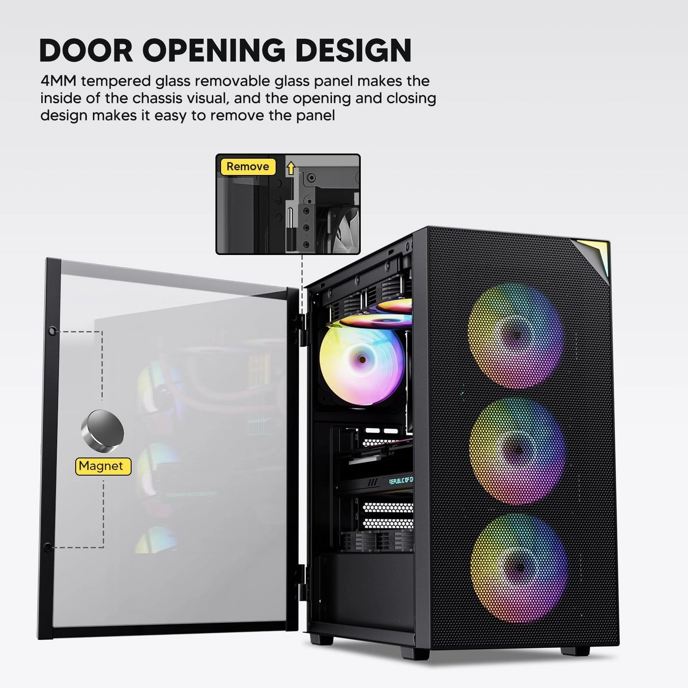AL800 - Tempered Glass Mid Tower ATX