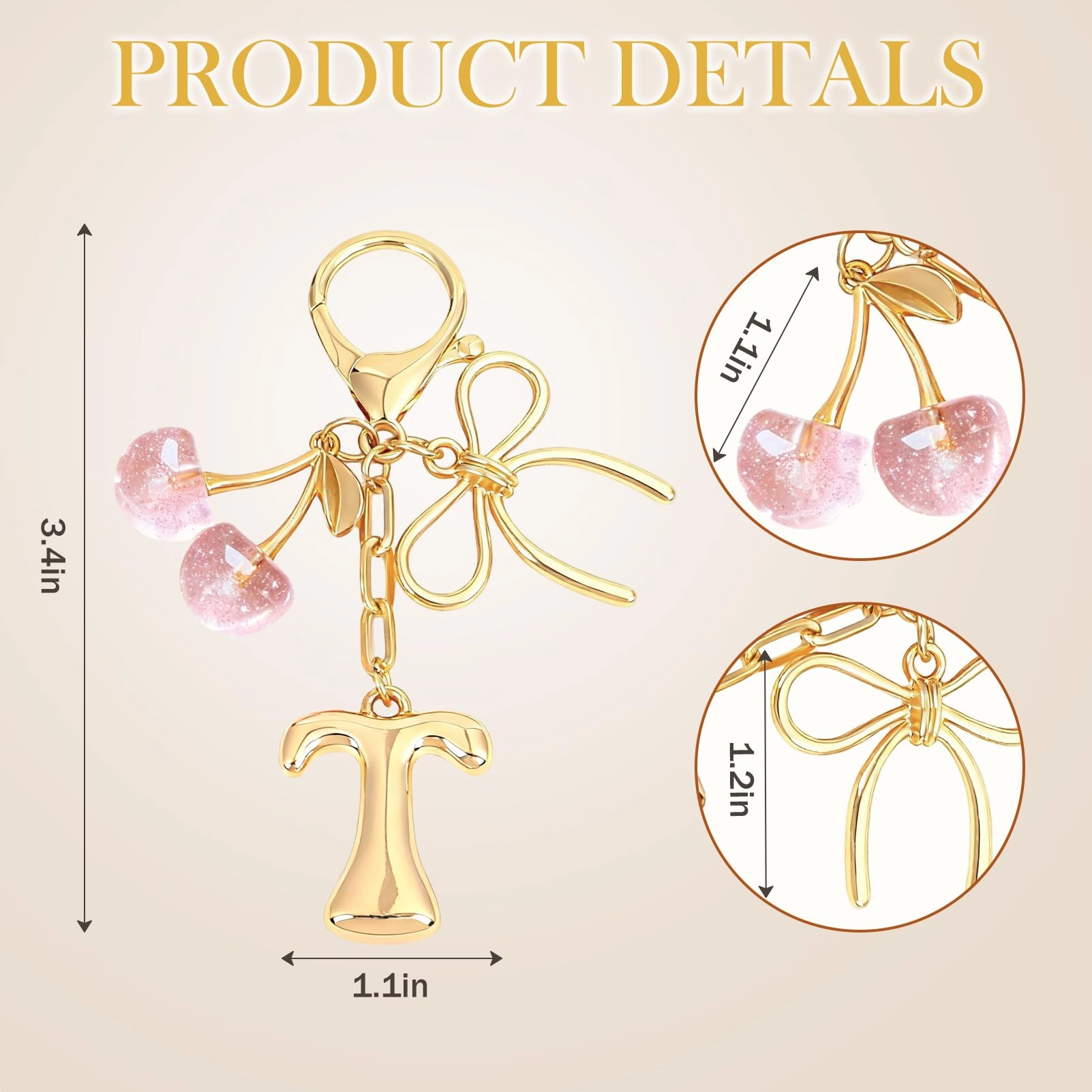 Initial P Keychain - Letter