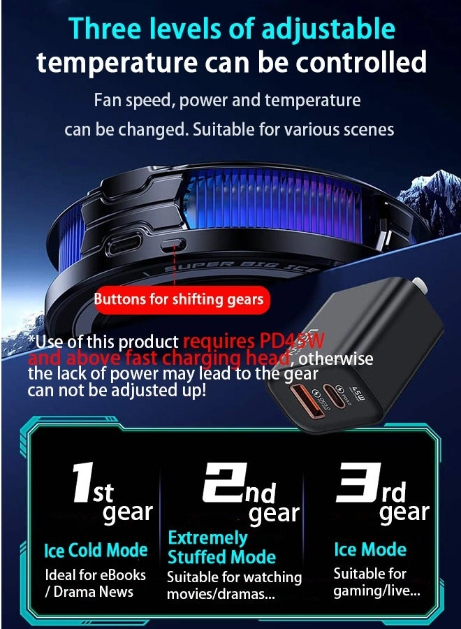 iPad Cooler - 45W RGB Lighting Temperature Display