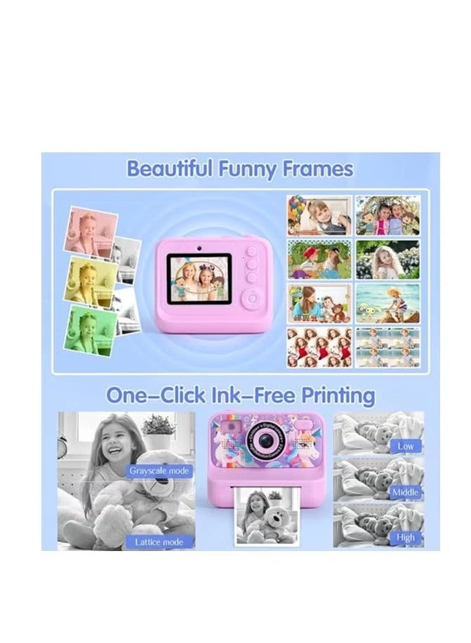 Kids Instant Print Camera - 1080P HD Thermal Printer