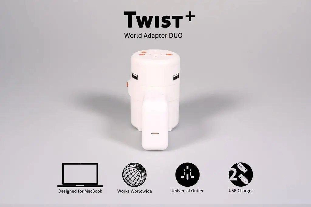 OneAdaptr Twist+ World Adapter Duo