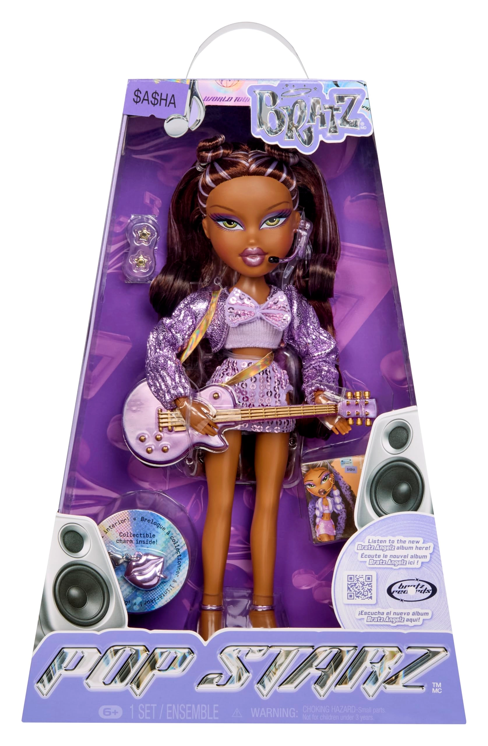 MGA Entertainment Sasha Fashion Doll - Pop Starz Collectable Charm Ages 6+