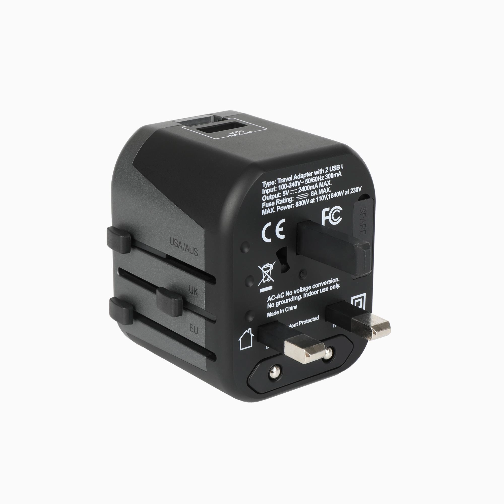 Universal Travel Adapter - China, Australia, USA, UK, Europe