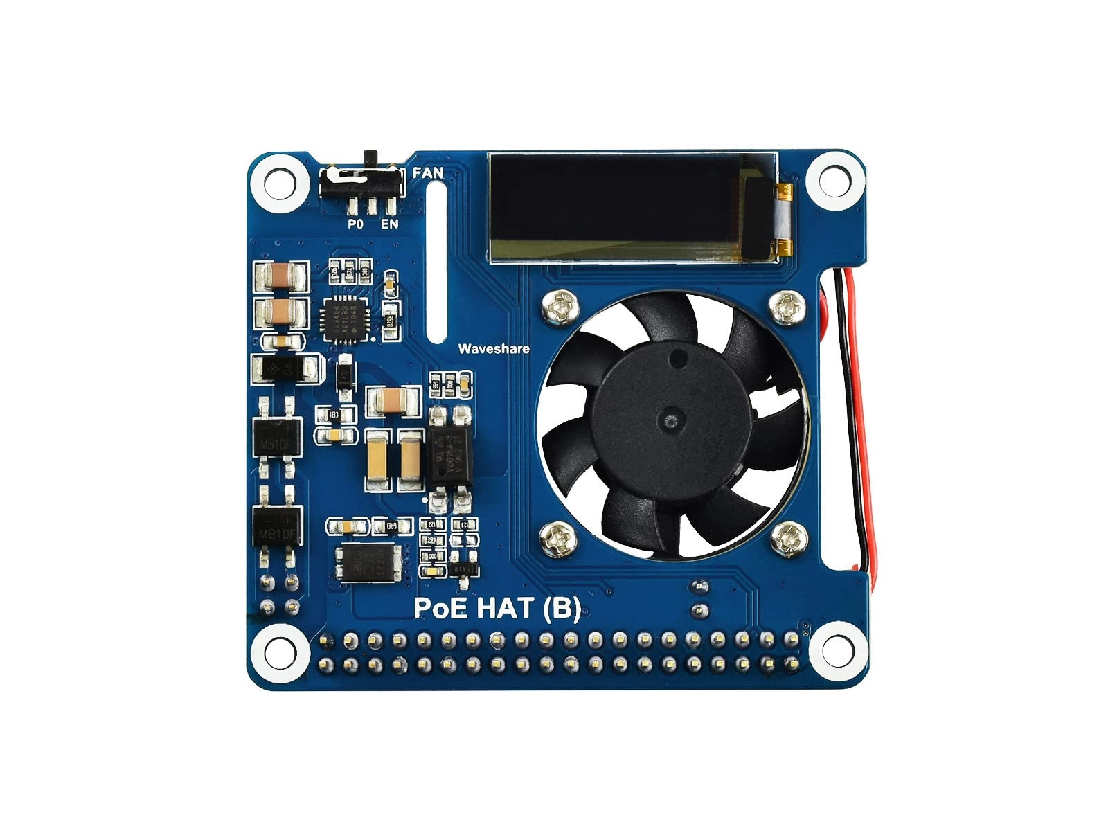 Waveshare PoE HAT (B) - 5V 2.5A 37V 57V 802.3af