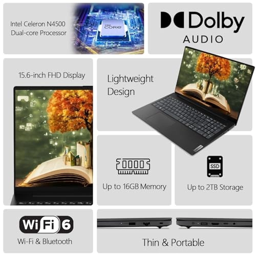 V15 G2 IJL - 15.6'' Celeron 16GB DDR SDRAM 512GB SSD