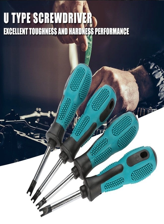 U Fork Magnetic Screwdriver Set (4 Pcs)
