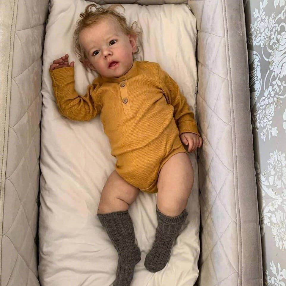 Reborn Baby Doll - 28inch 70cm vinyl silicone Cloth Body Ages 3+