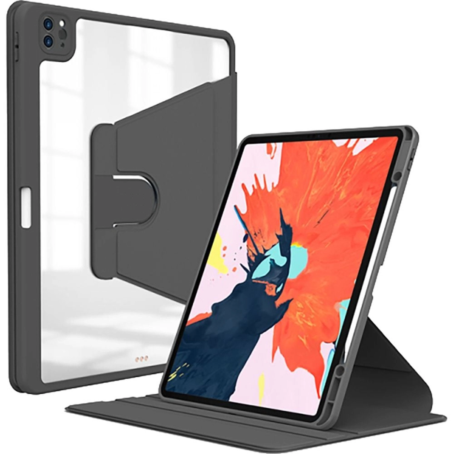 360° Rotative Folio Case with Apple Pencil Support for iPad Mini 6