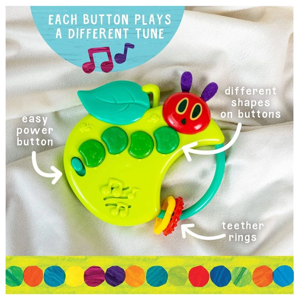 Baby Musical Caterpillar Rattle Teether Toy - Suitable for 3 months and above