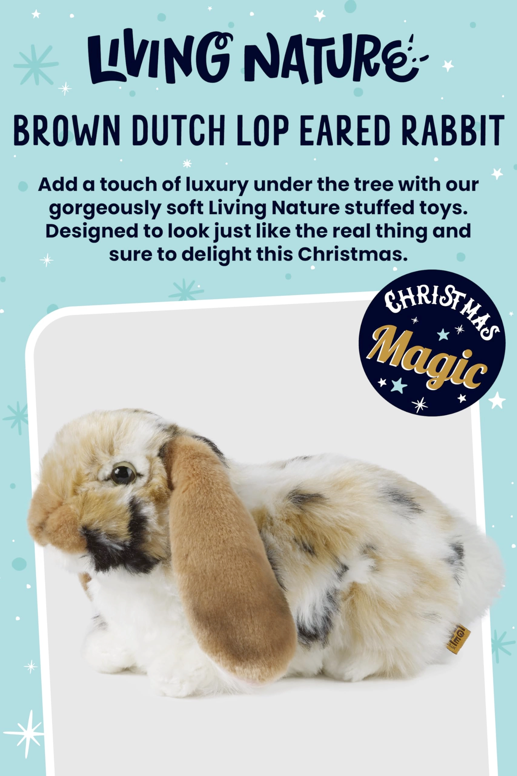 Dutch Lop Eared Rabbit 18 cm Plush
