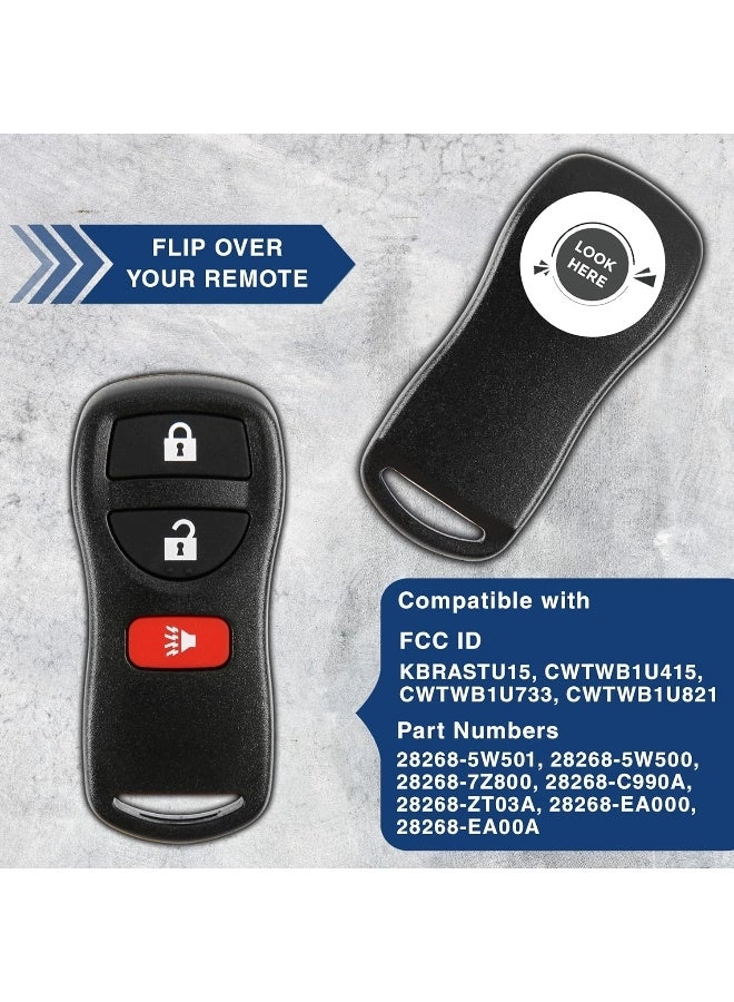 Keyless Entry Remote Control Car Key Fob Pack