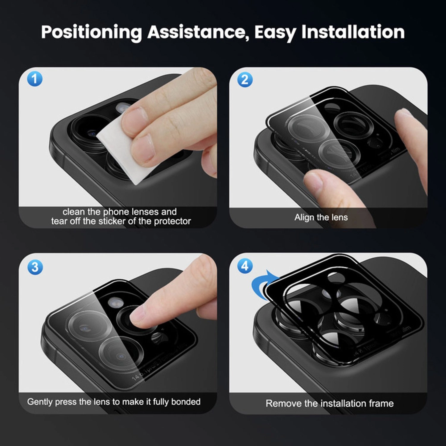 Lens Protector iPhone 16 Pro Max - Scratch Resistant Anti-Fingerprint