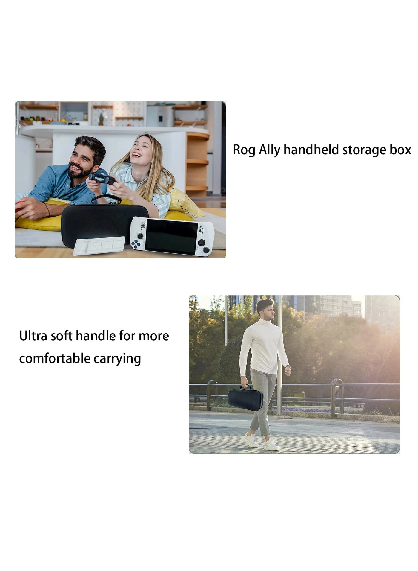 Hard Carrying Case - Fit for Rog Ally EVA Shockproof Waterproof Oxford Fabric