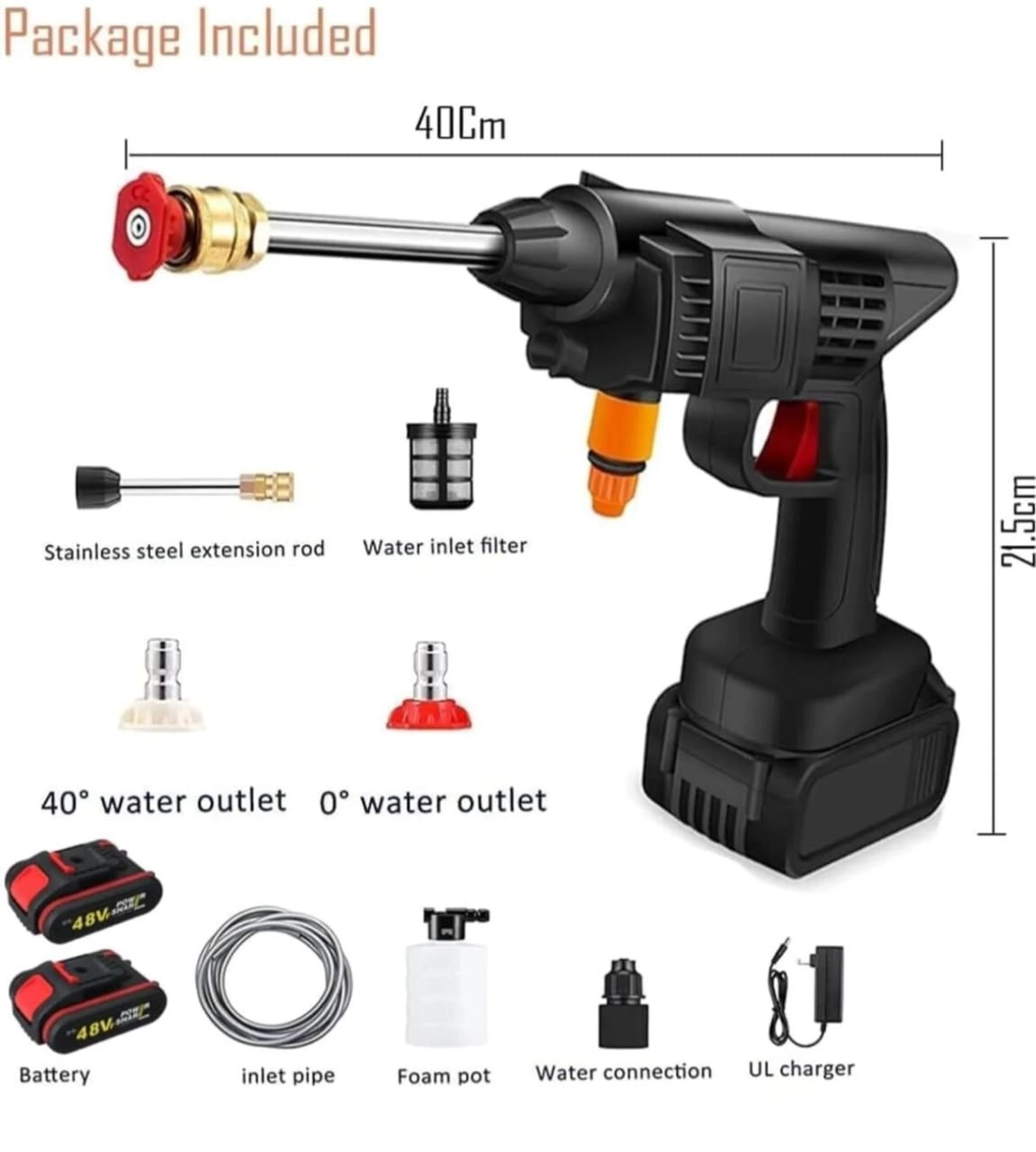 Portable Cordless High-Pressure Car Washer