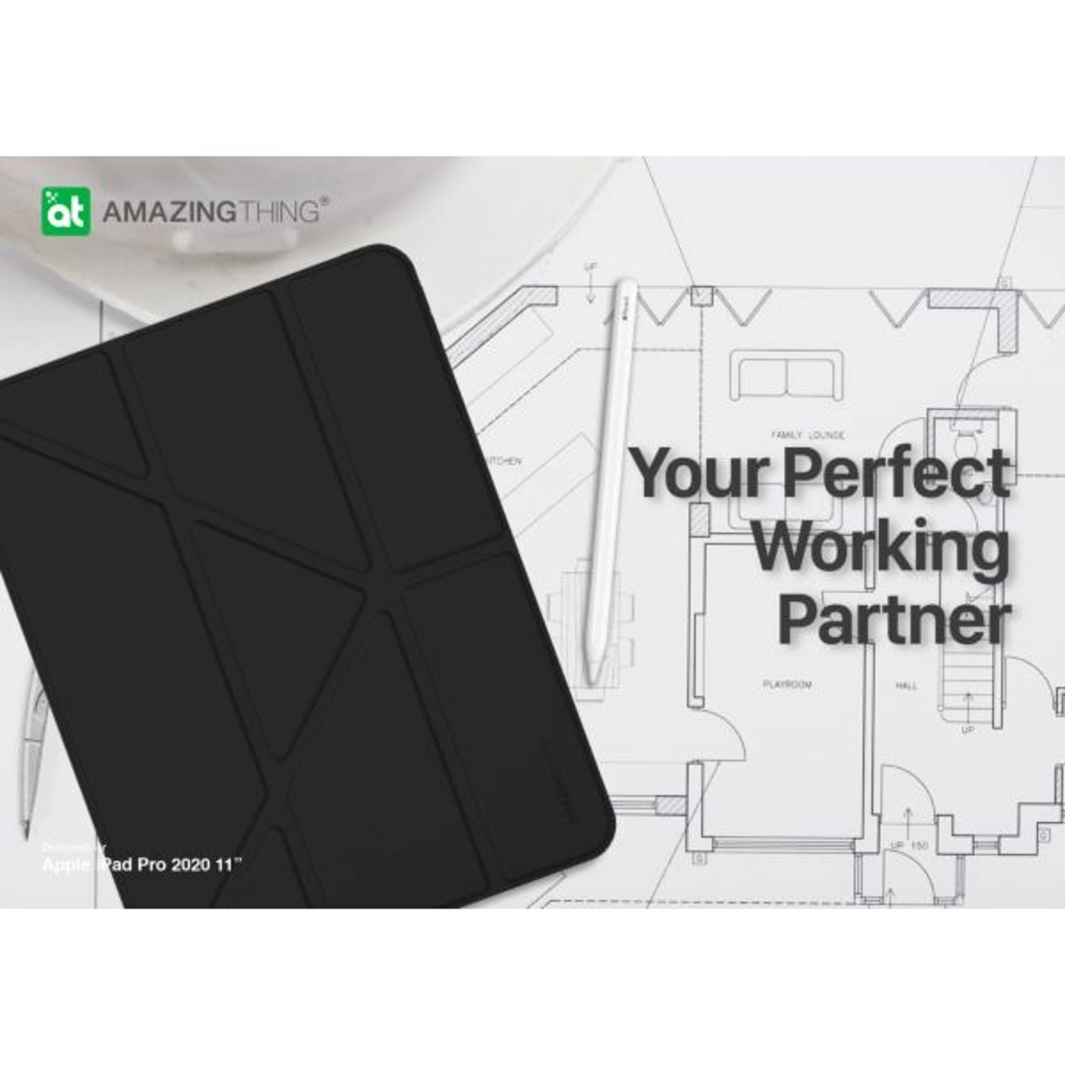 Folio Case with Pencil Holder for iPad Pro 11-inch (2020)