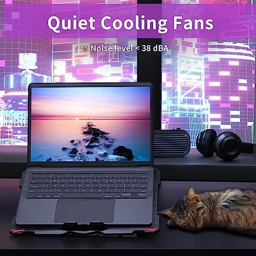 Laptop Cooling Pad - 5 fans 15.6 to 17.3 inches