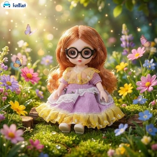 Fashion Doll - Long Hair Glasses Korean Ages 3+