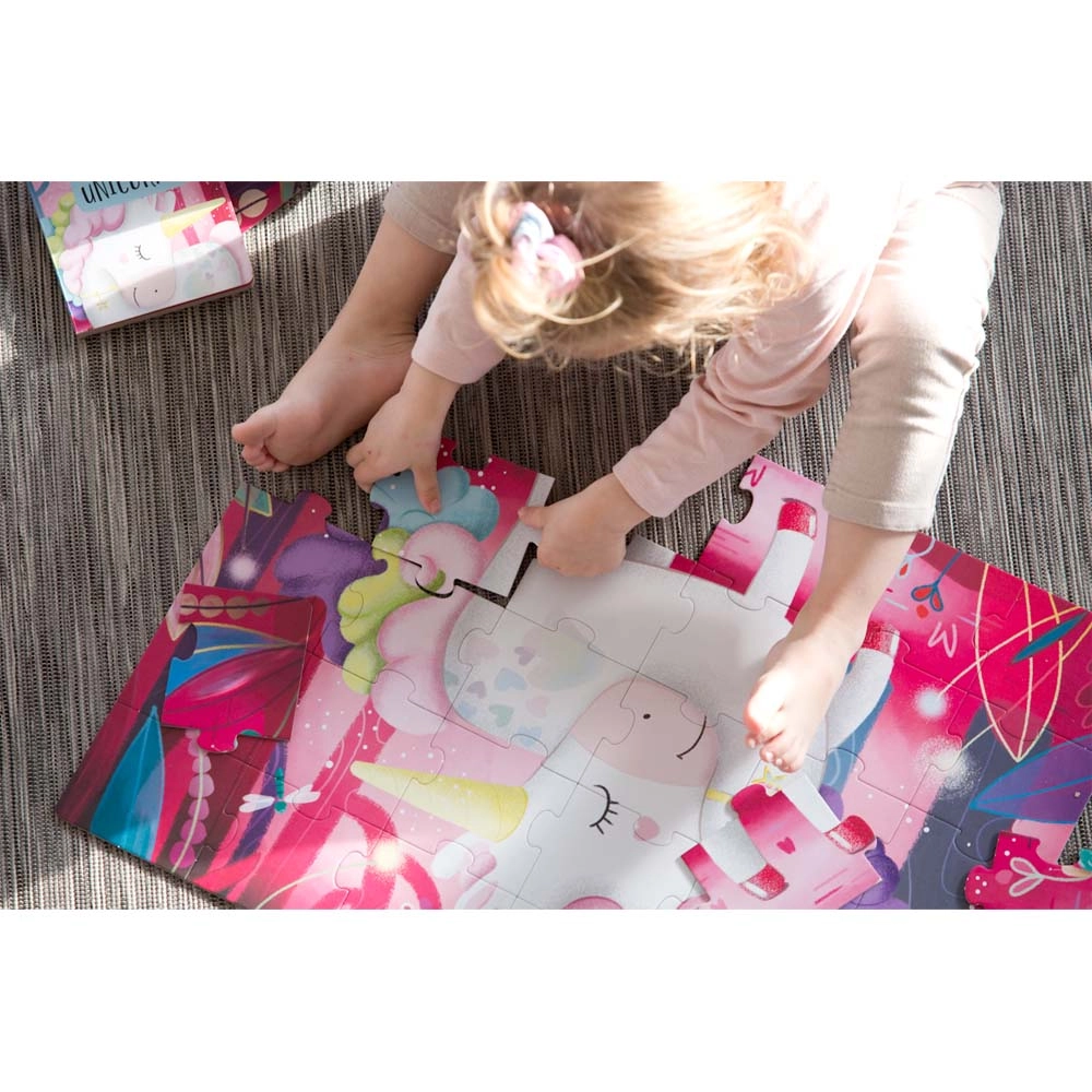 The Magic Unicorn Book & Puzzle - Suitable for 3 years & above
