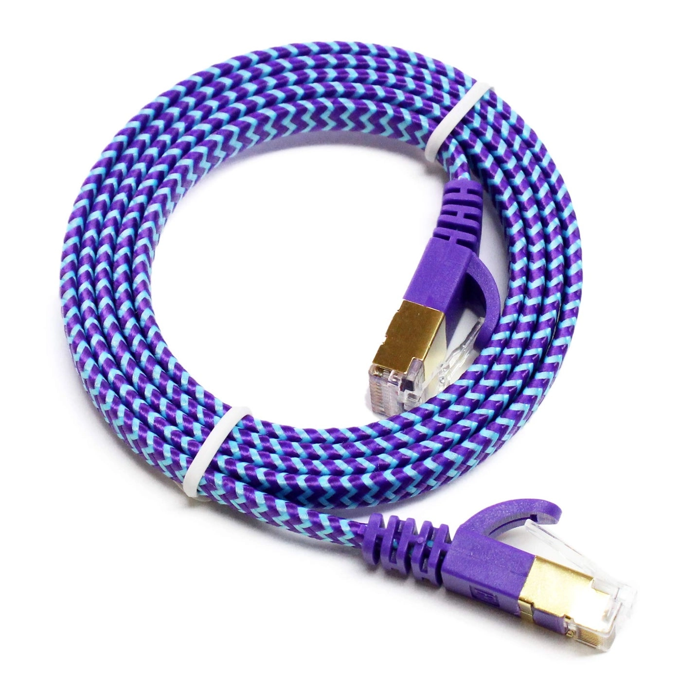 CAT7 10 Gigabit Ethernet Ultra Flat Patch Cable - 3FT