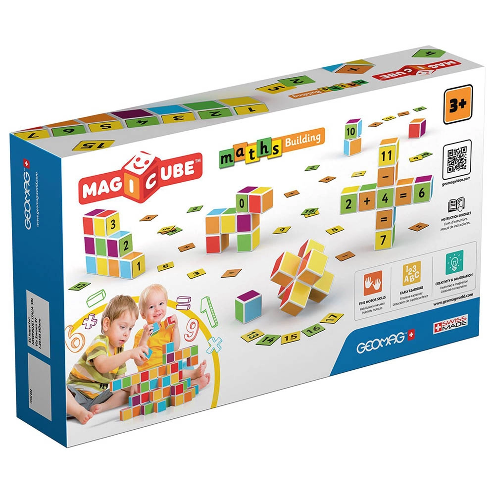 Magicube Math Building And Clips - 55 pcs