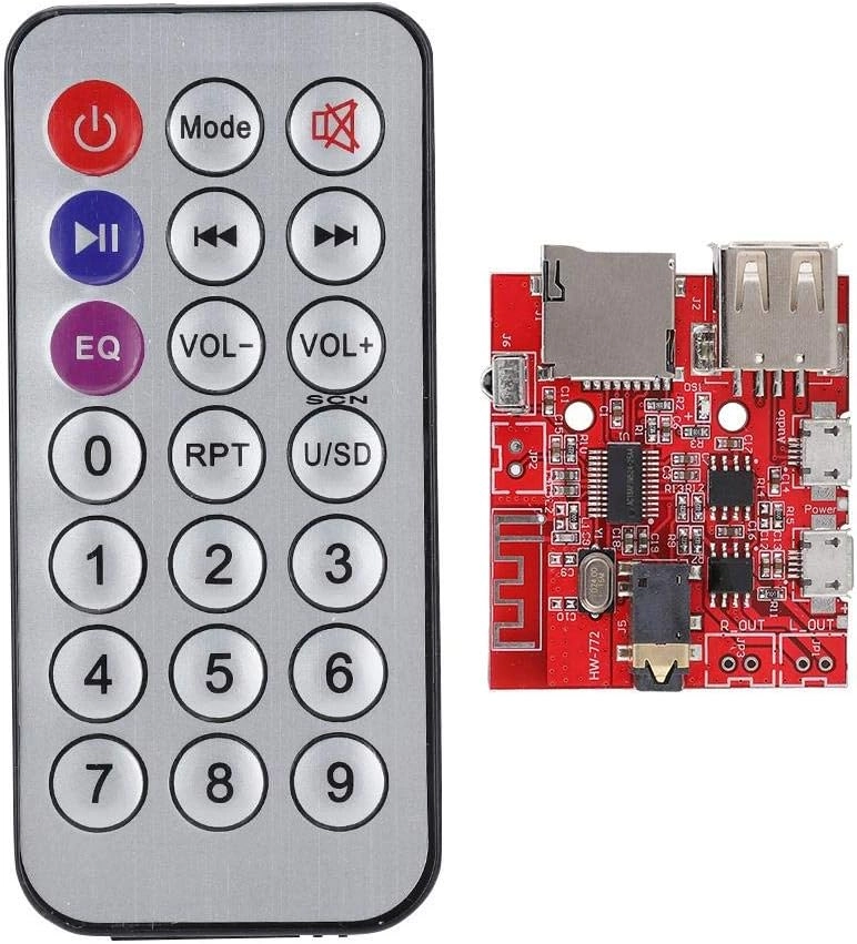 cheekyglo MP3 Decoder Board - Bluetooth 4.1 USB Audio Micro USB 5V