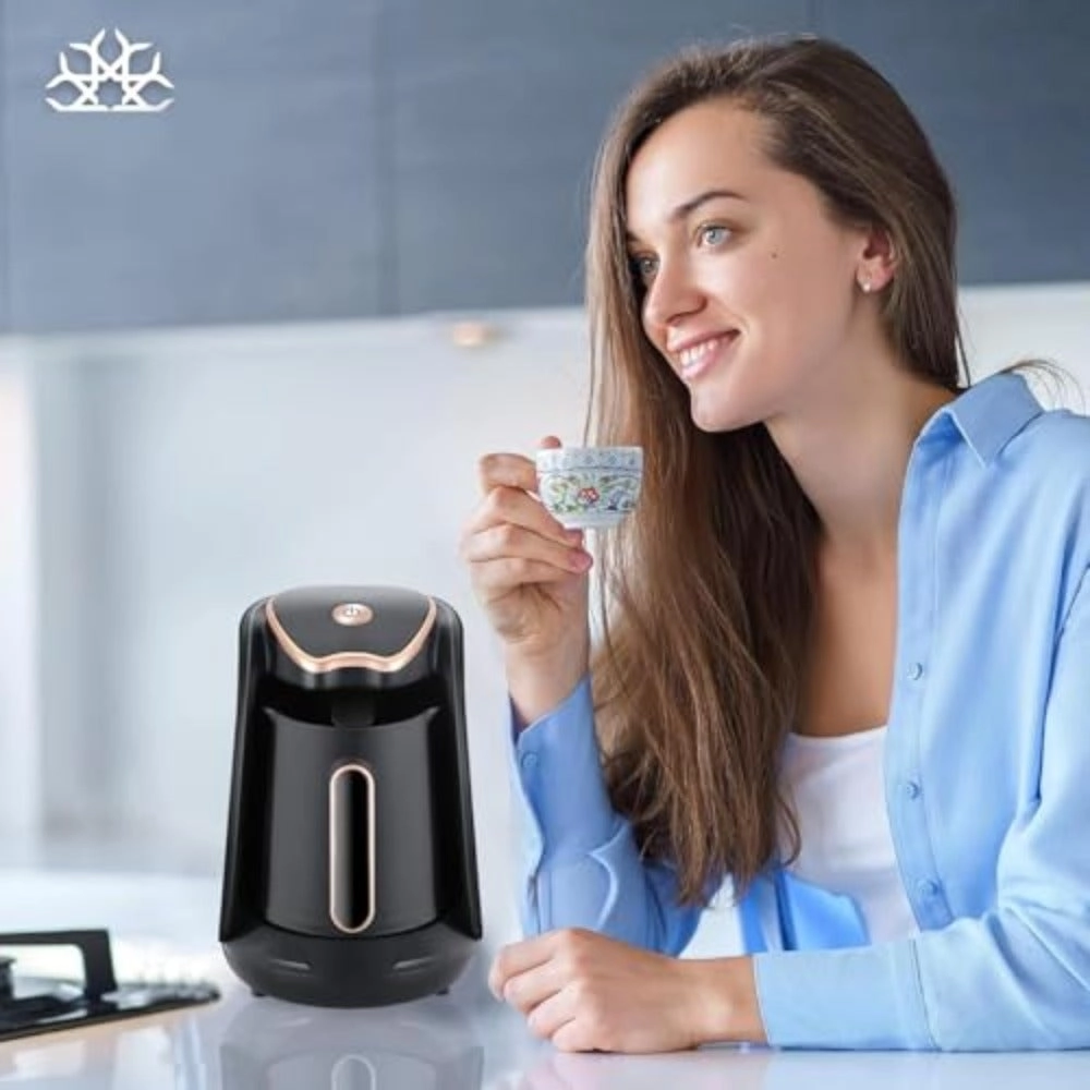 Automatic Turkish Coffee Maker - 250ml (4 Cup) One-Touch Operation 600 W