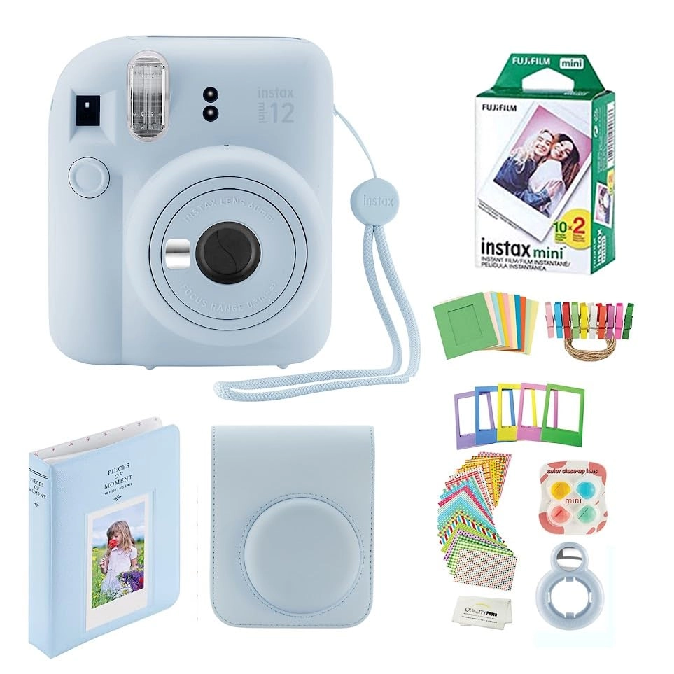 Instax Mini 12 - Blue 2025 Holiday Bundle