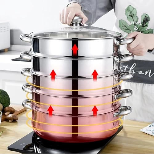 5 Tier Steamer Pot - 15-liter