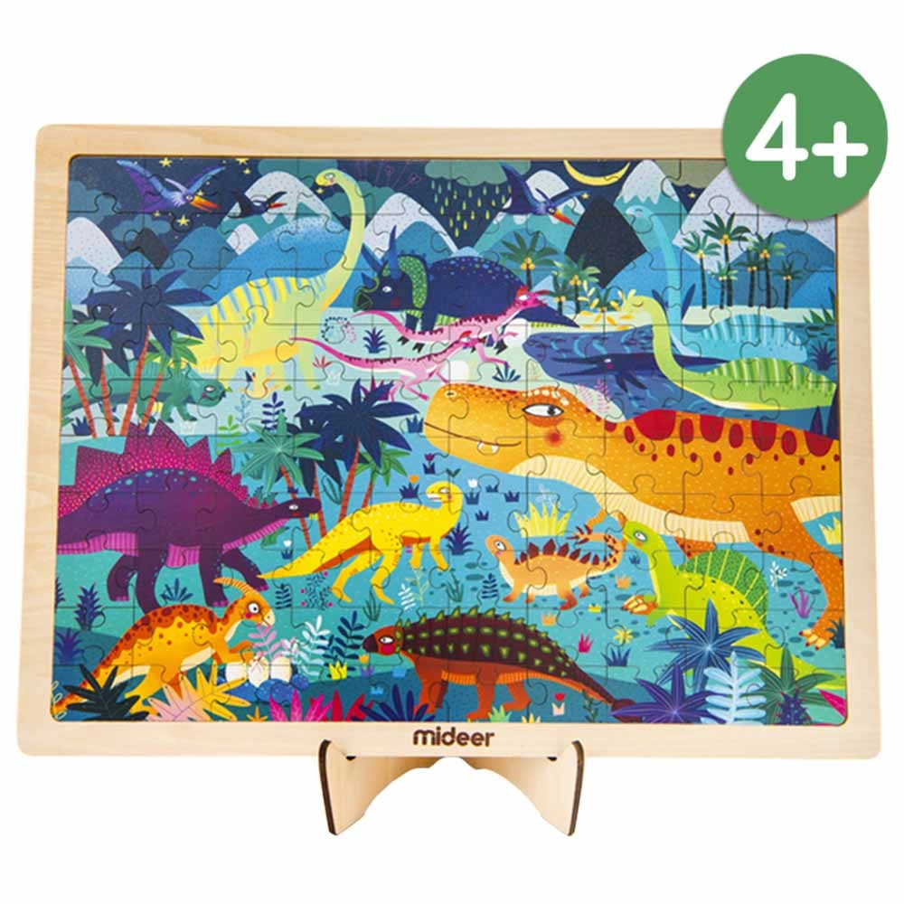 Wooden Dinosaurs Puzzle (MD3055) - 100 pcs