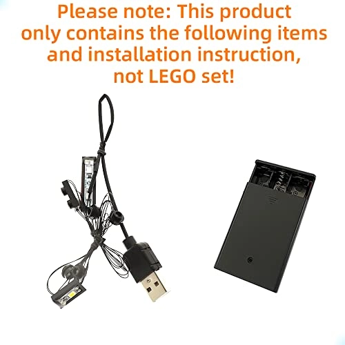 LED Lighting Kit for LEGO Escape from the Lost Tomb 77013 - Plastic Indiana Jones 1 4.5-5V