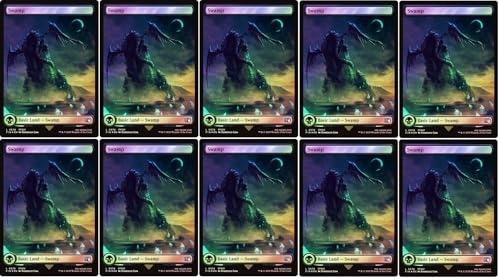 Magic The Gathering Final Fantasy Surge FOIL Full Art Lands - 10pcs