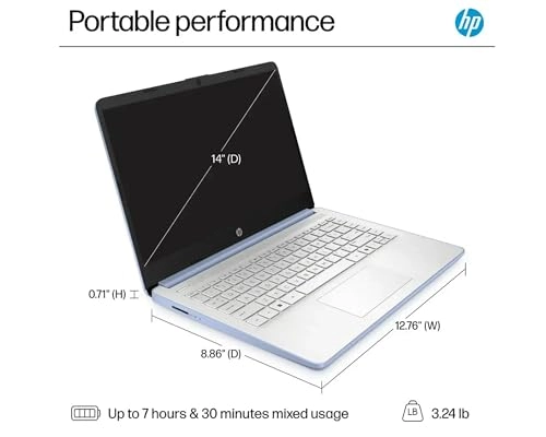 14 Laptop Computer Laptop 14-dq6011dx - 14'' N150 16GB DDR4 128GB UFS + 256GB MSD Card