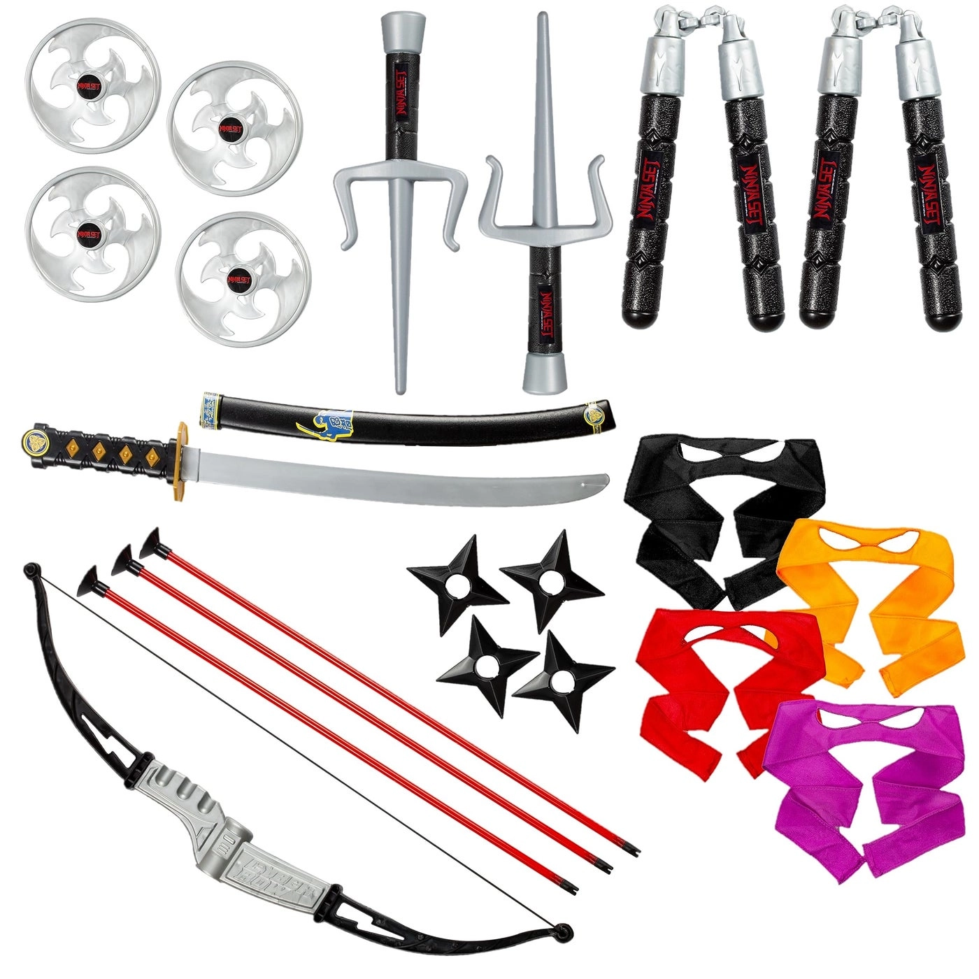 Dress Up America Katana + Bow & Arrow + Eye Masks
