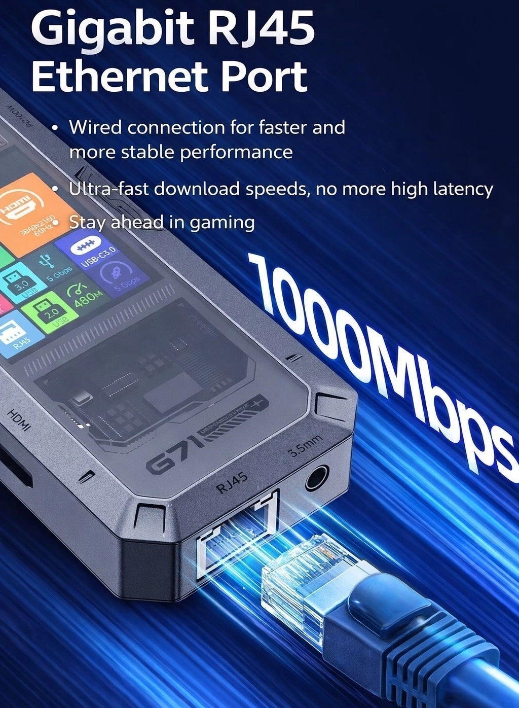 G71 - USB-C RedMagic, iPad, iPhone, Samsung & Laptops and PC