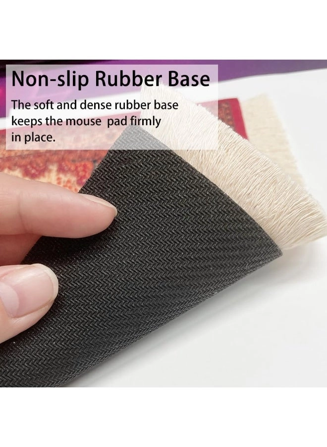 Persian Rug Style Microfiber Polyester Office Mouse Pad - 26x18 cm