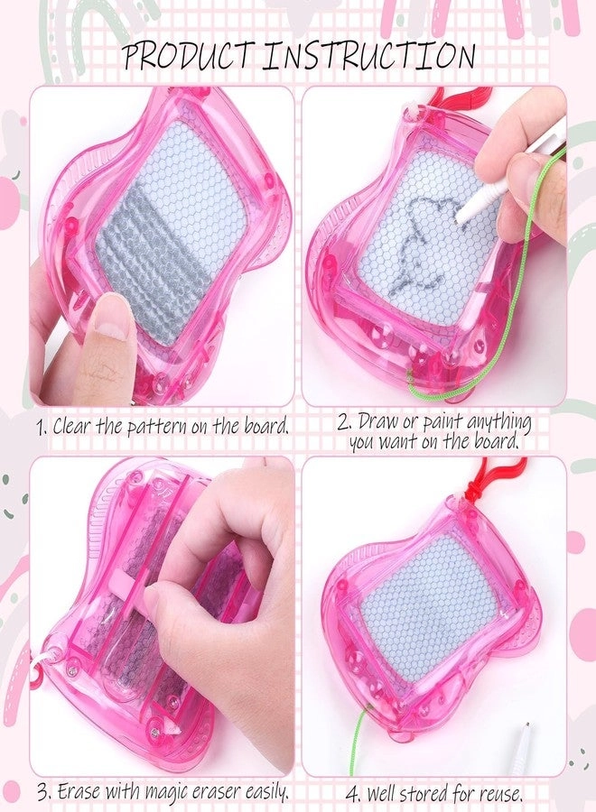 Mini Magnetic Drawing Board - 12 Pieces