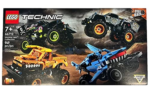 Monster Jam Technic Collection (66712) - 2-in-1 Pull Back Monster Trucks