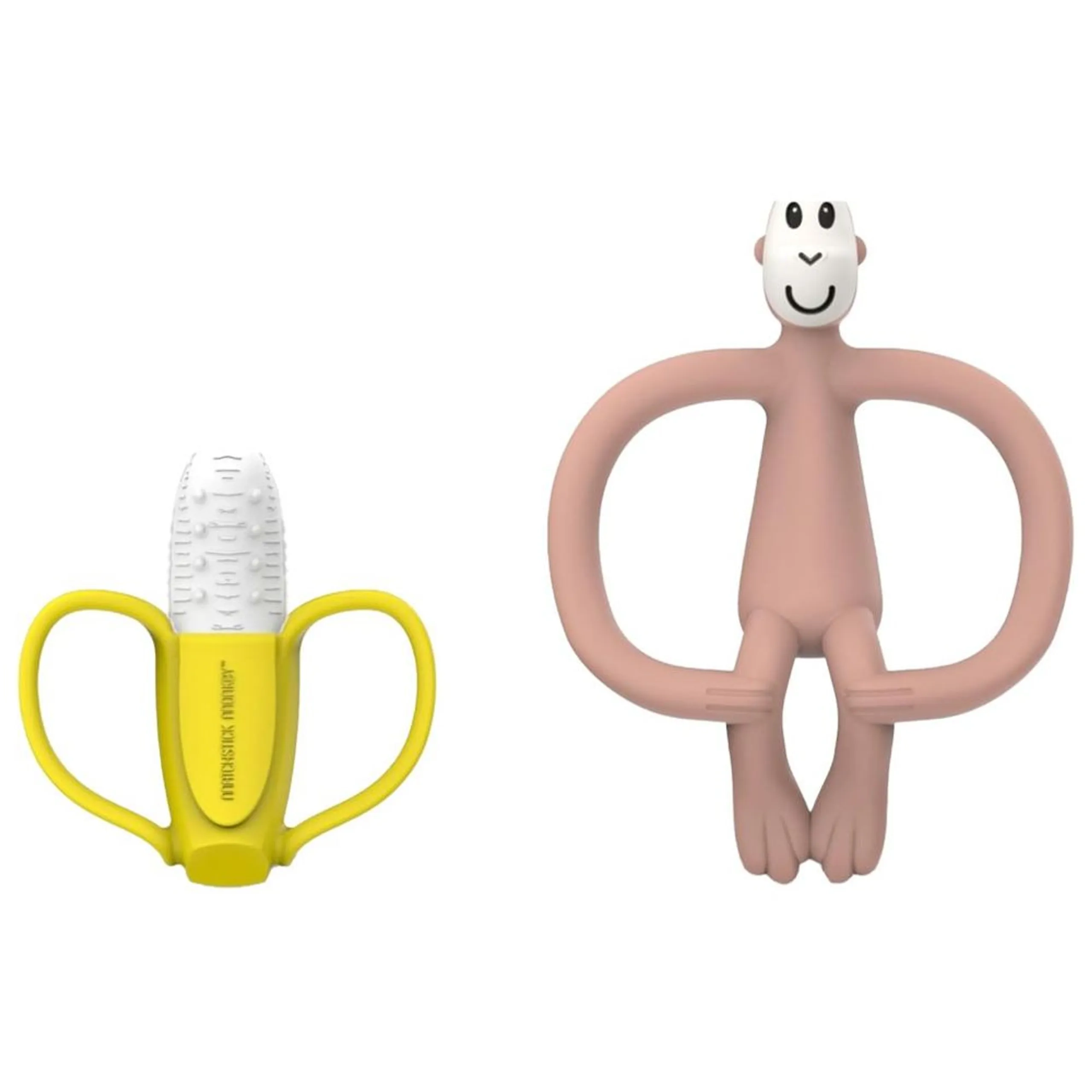 Matchstick Monkey Monkey Teether + Banana Teething Soother