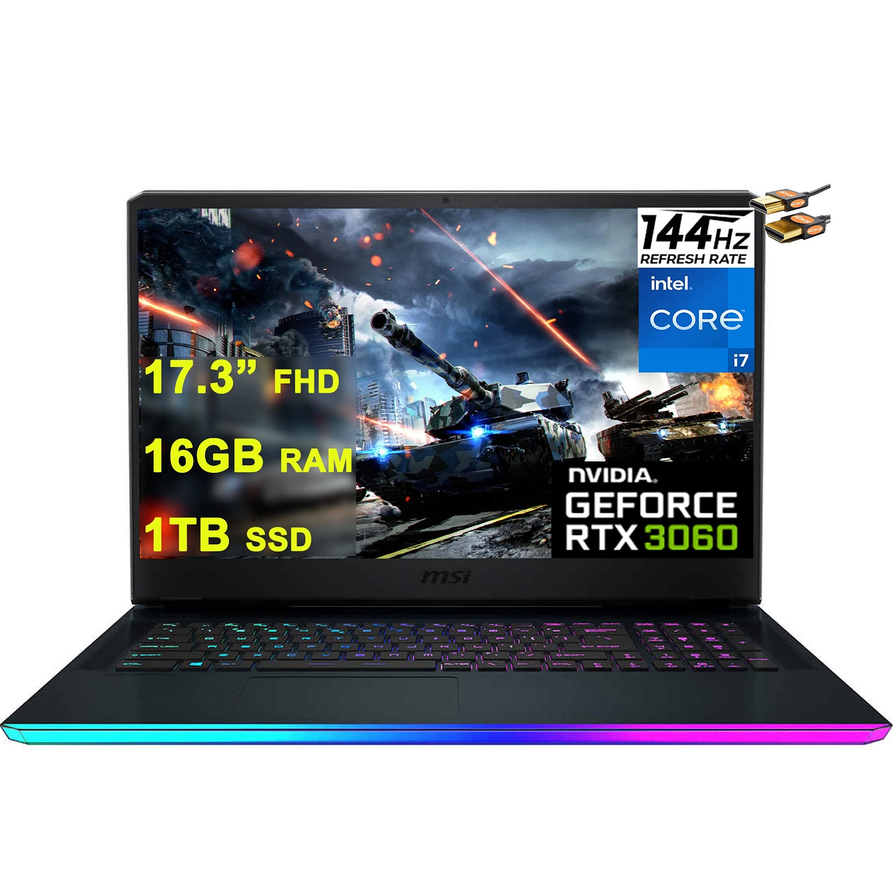 GE76 Raider - 17.3'' Core i7-11800H 16GB DDR4 1TB SSD