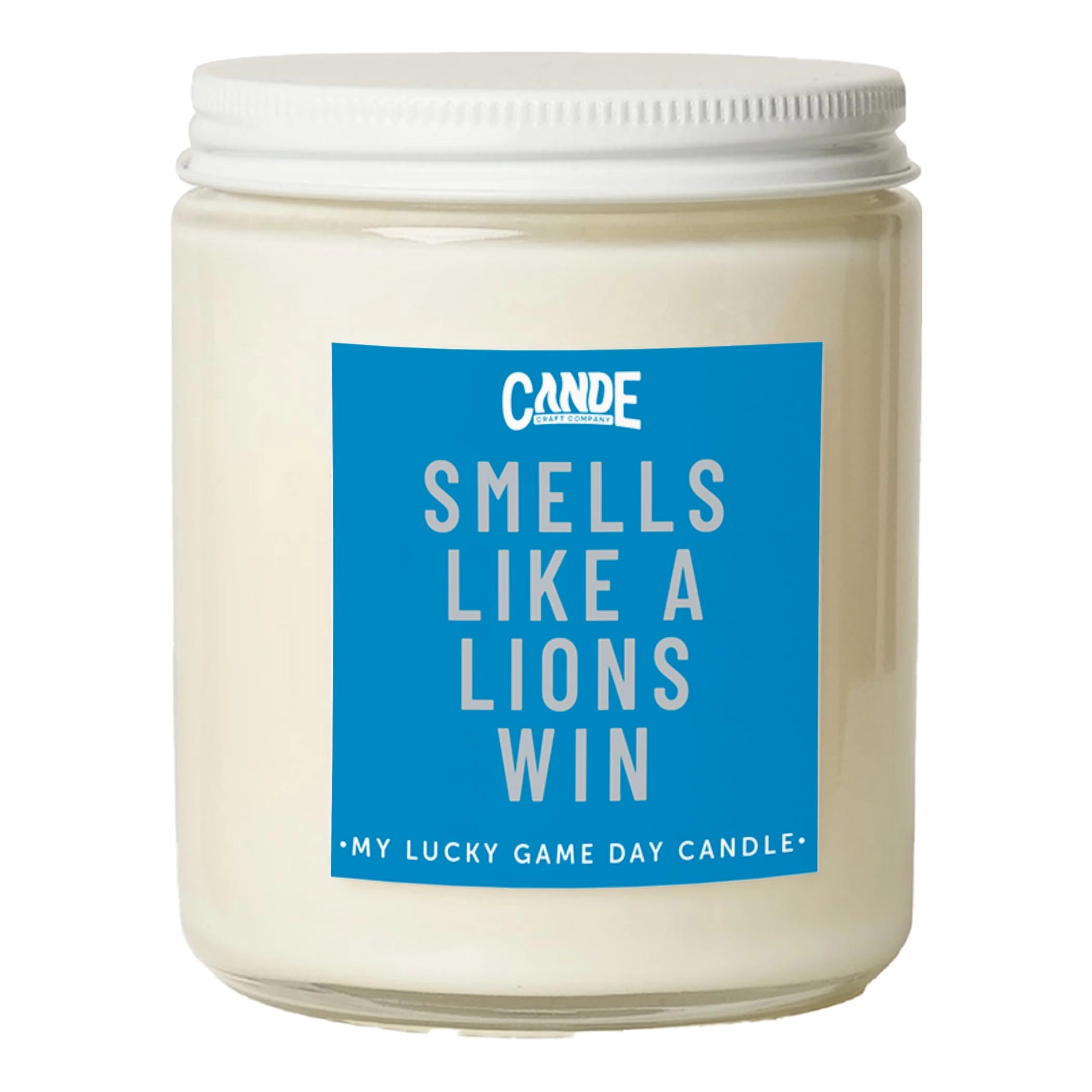 ce craft Smells Like A Lions Win Football Themed Sports Candle - Lions / Vanilla Oak 1.0 Count
