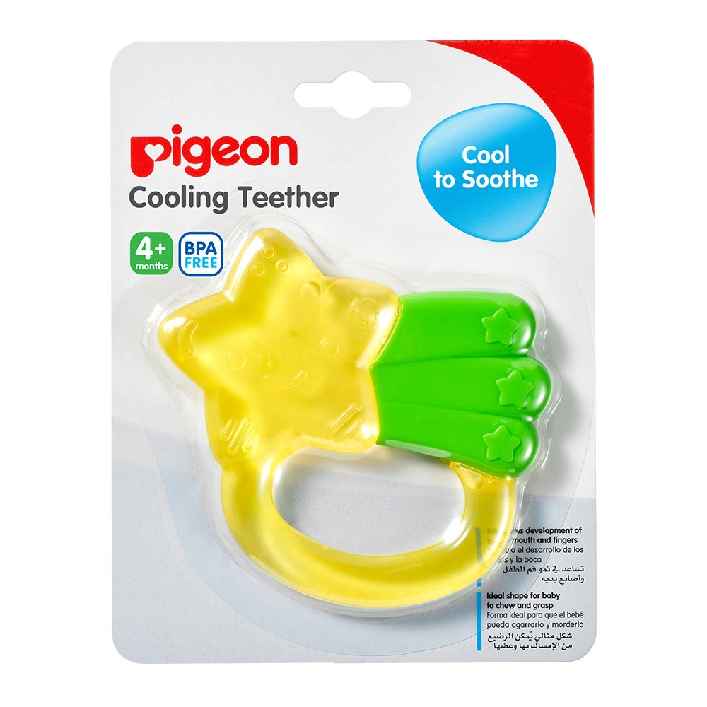 Cooling Teether - Trumpet - 3 Months Yellow